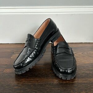 J Crew women’s leather penny loafer size 8